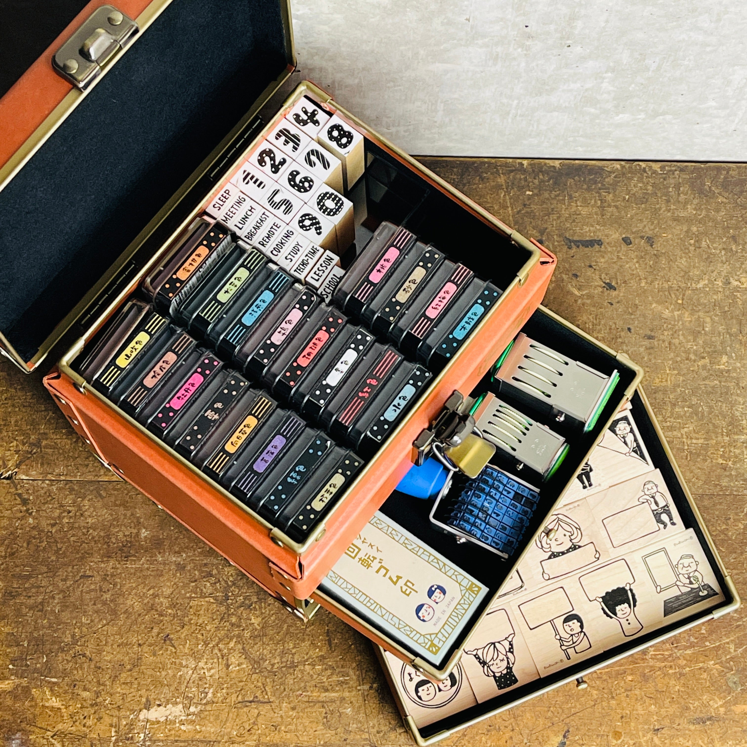 RiraRira Hanko Original Stationery Box with Drawers