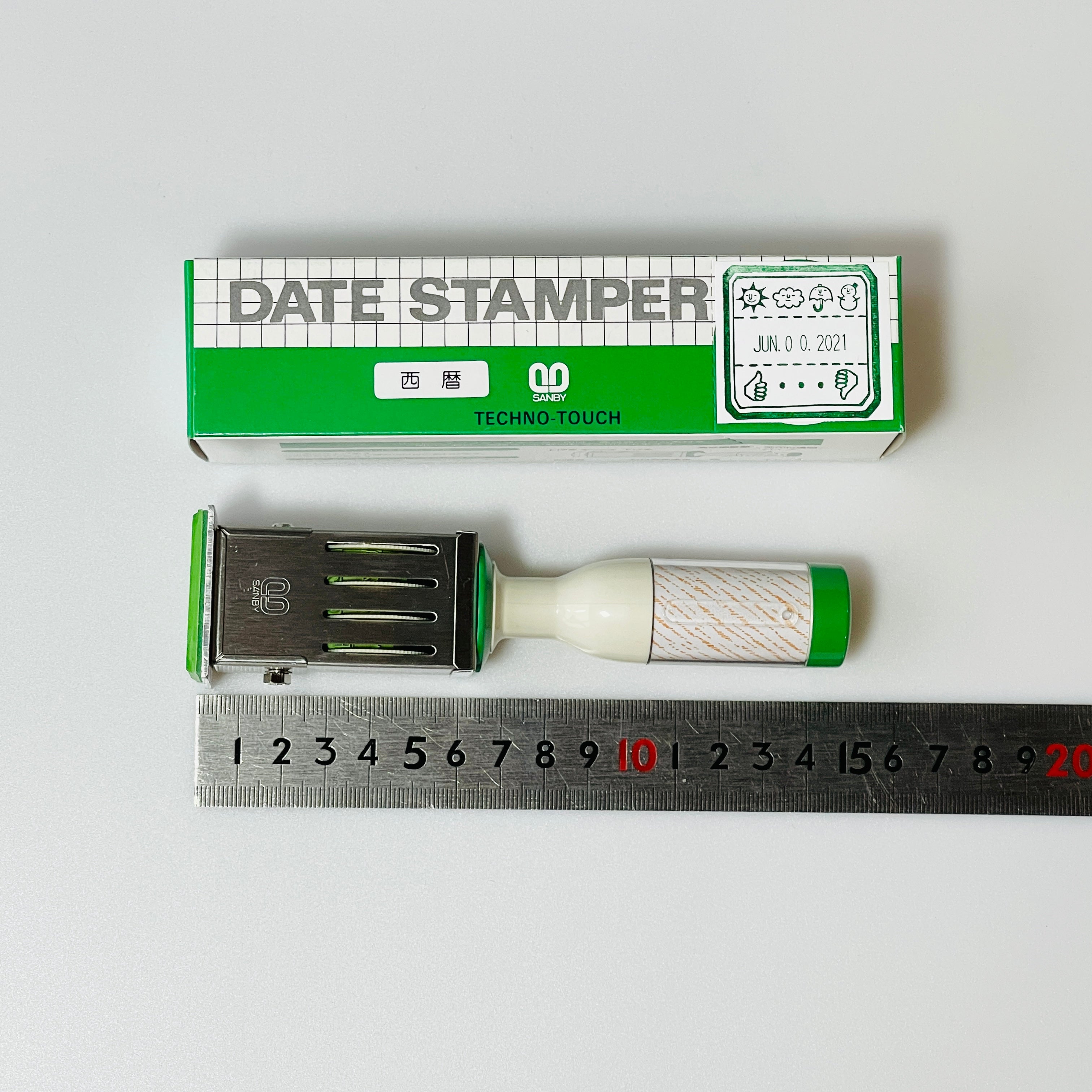 Rotating Date Stamp With Adjustable Dials "Daily Log!" (Weather, Health, Date)