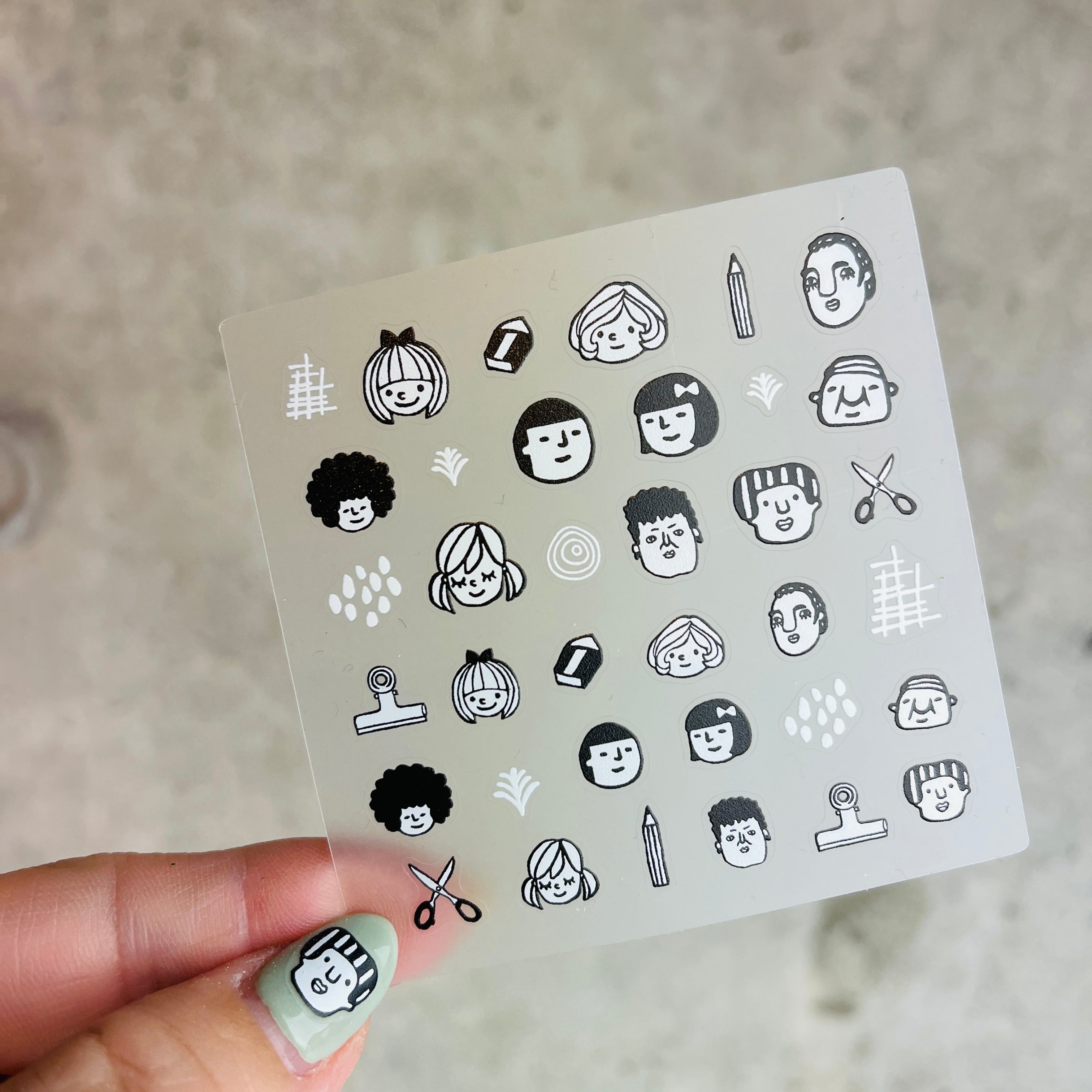 Rira Character Nail Stickers