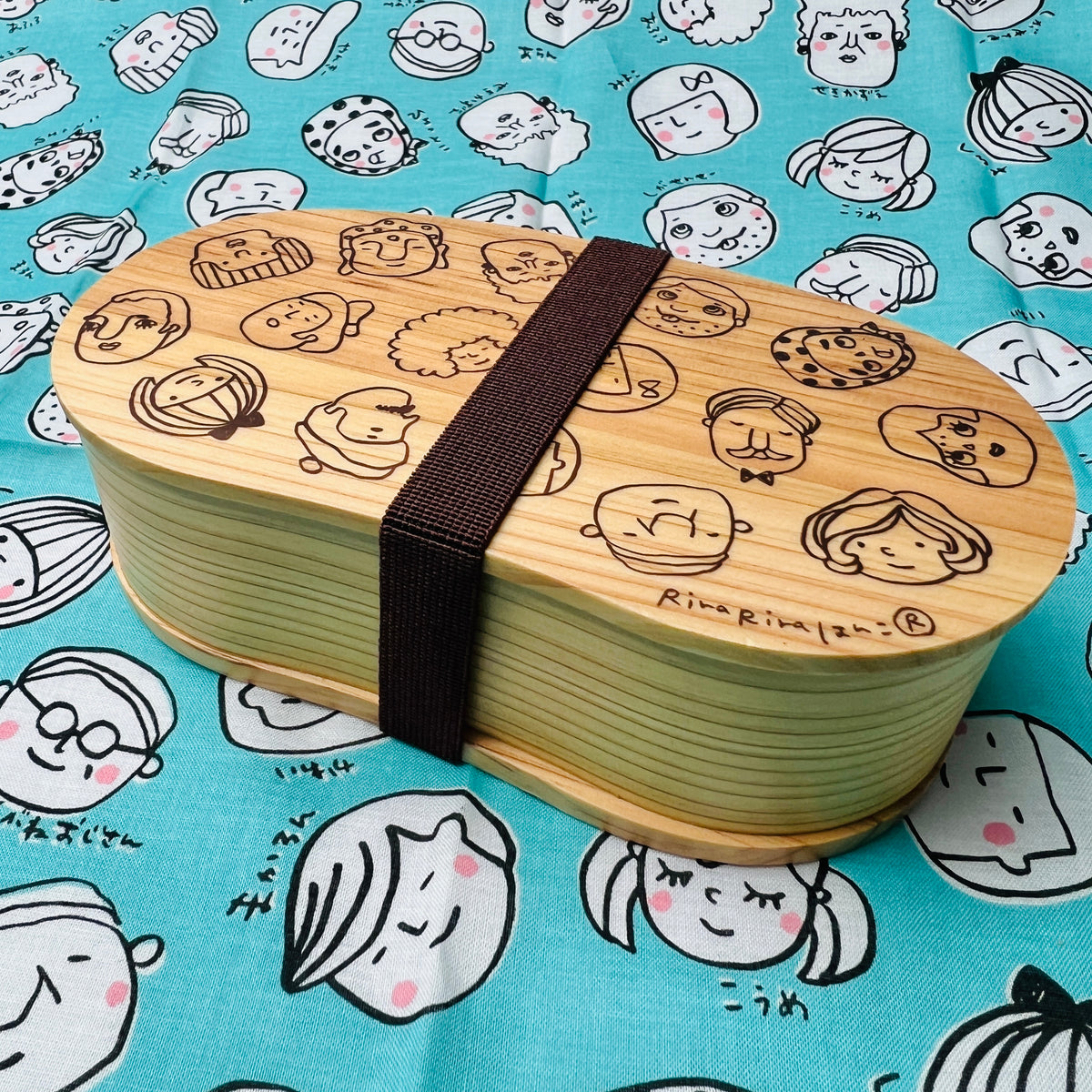 RiraRira Hanko Character Wappa Bento Box