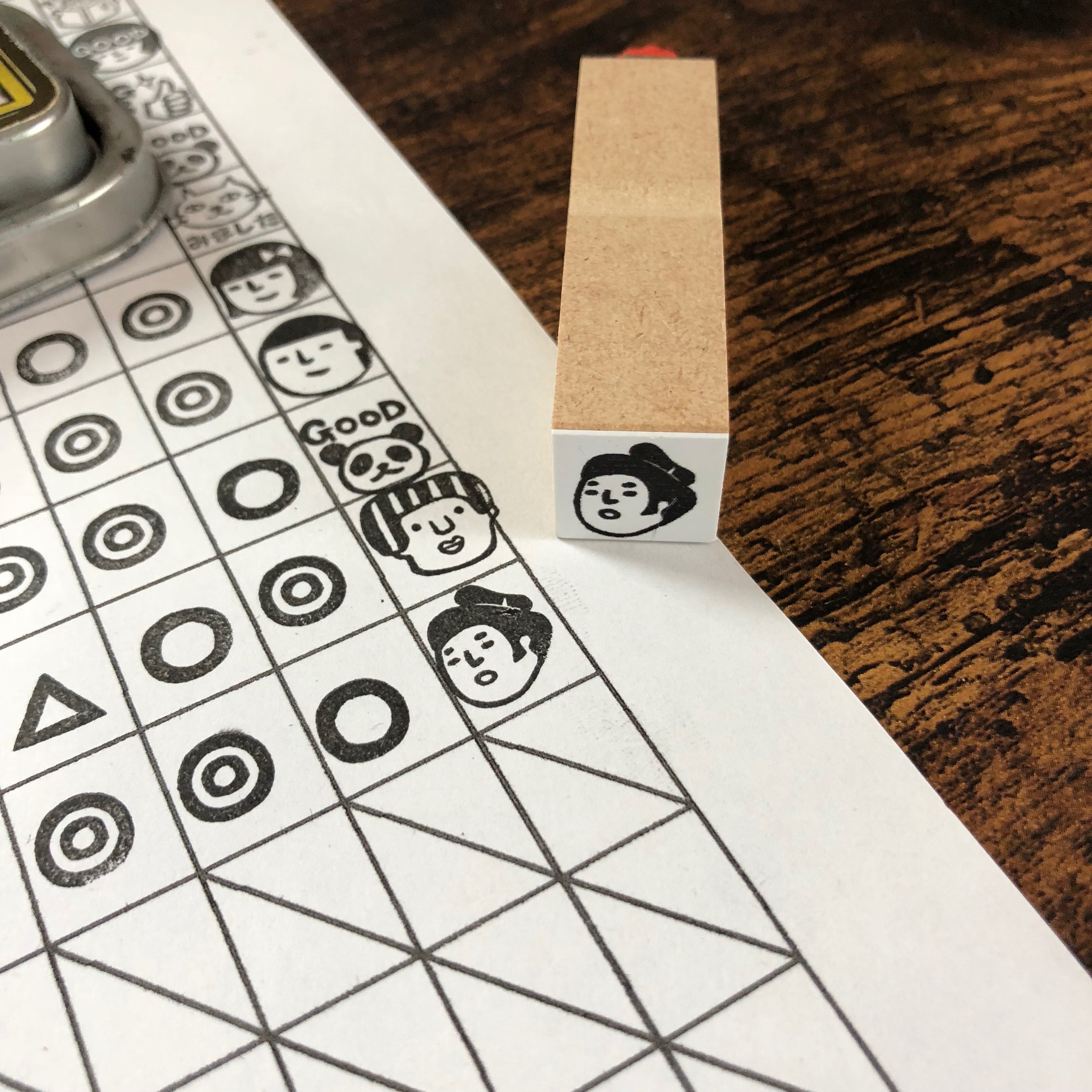 Sumo Wrestler Face Stamp