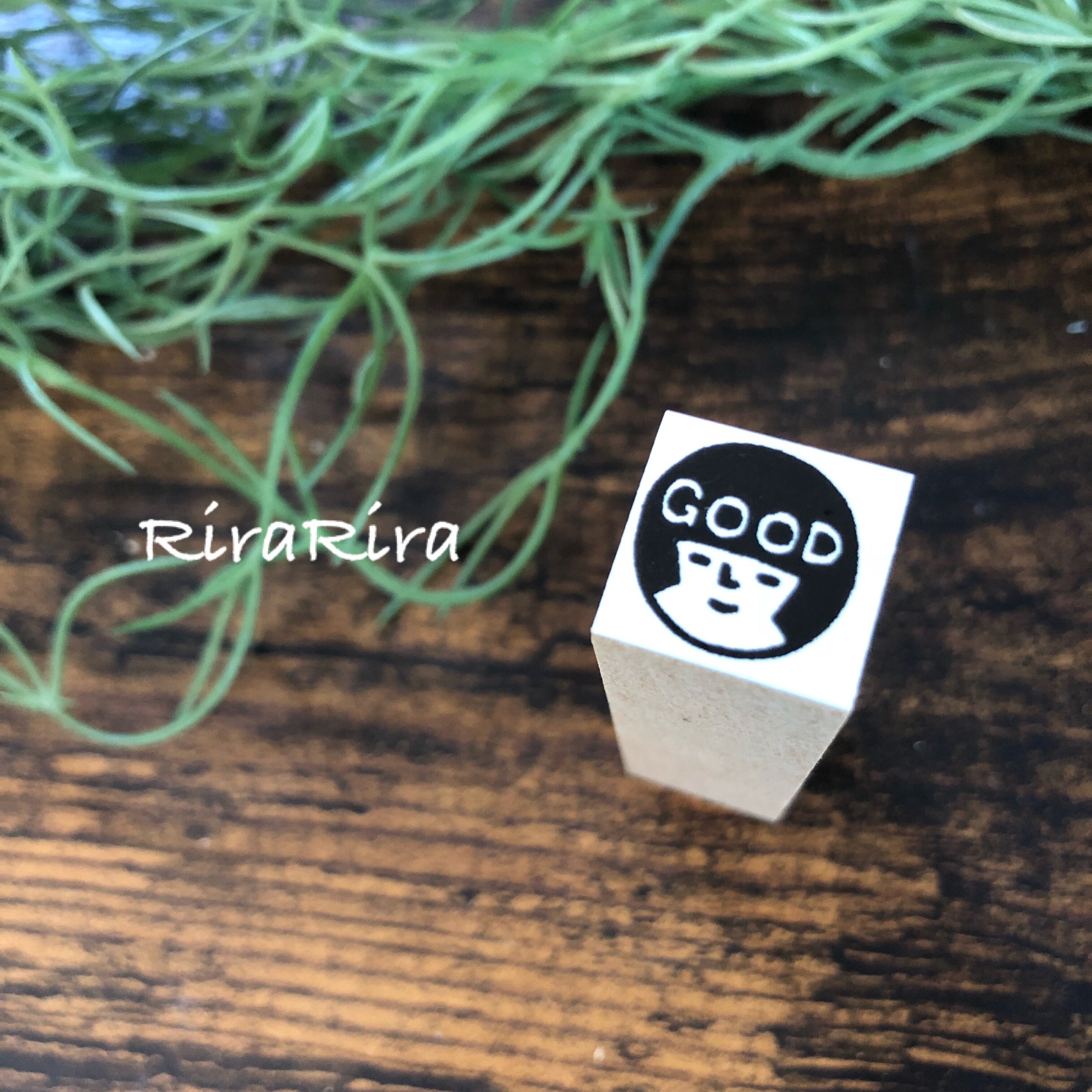 Okappa Girl "Good" Face Stamp