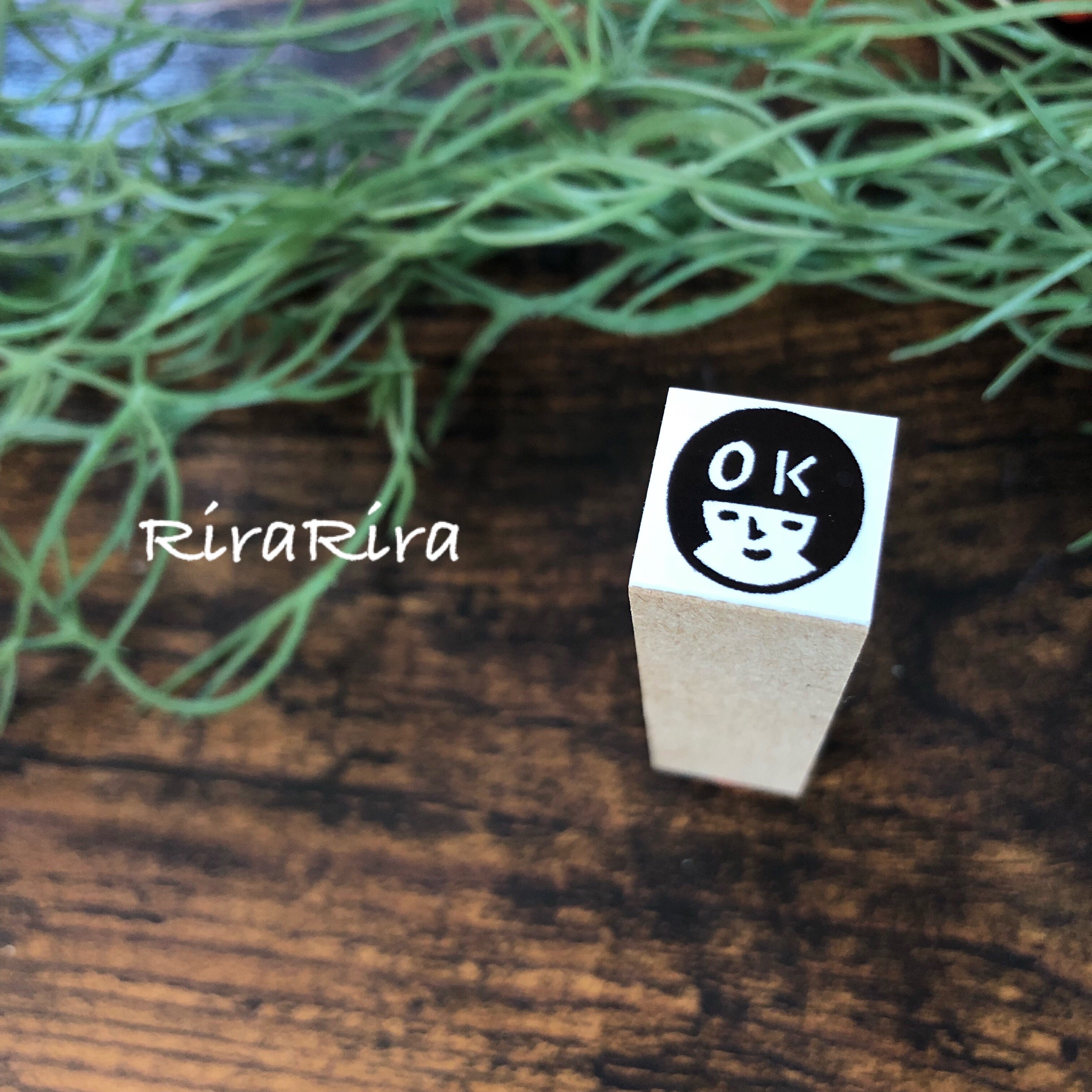 Okappa Girl "OK" Face Stamp