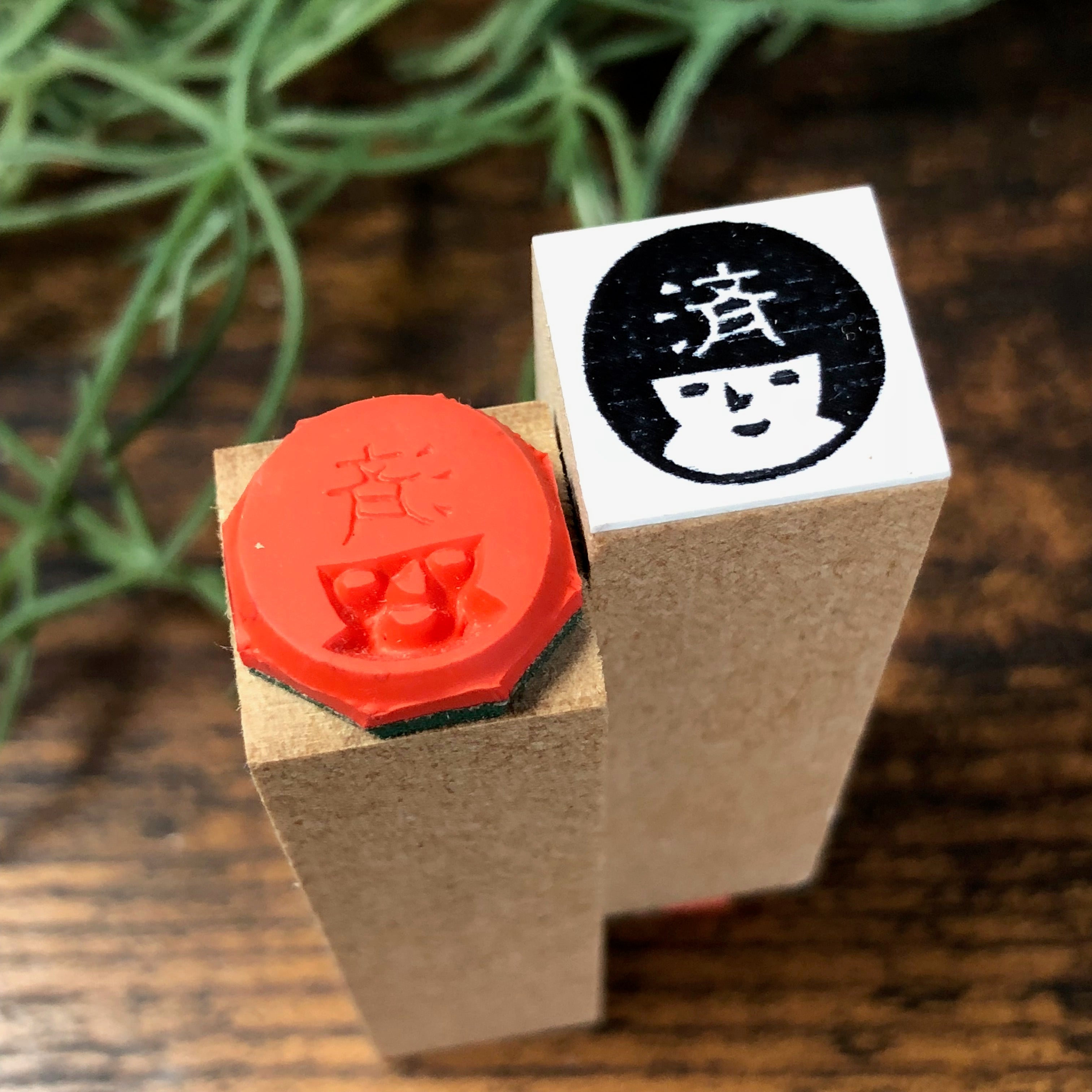 Okappa Girl "Done" Face Stamp