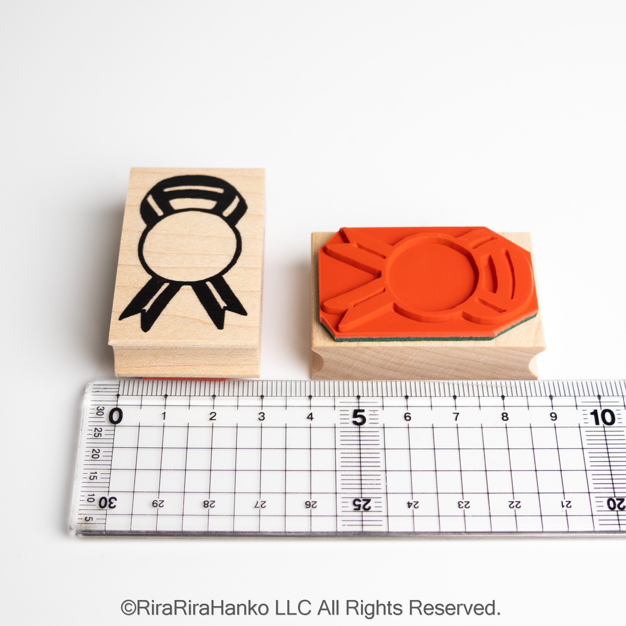 Ribbon shaped sticker