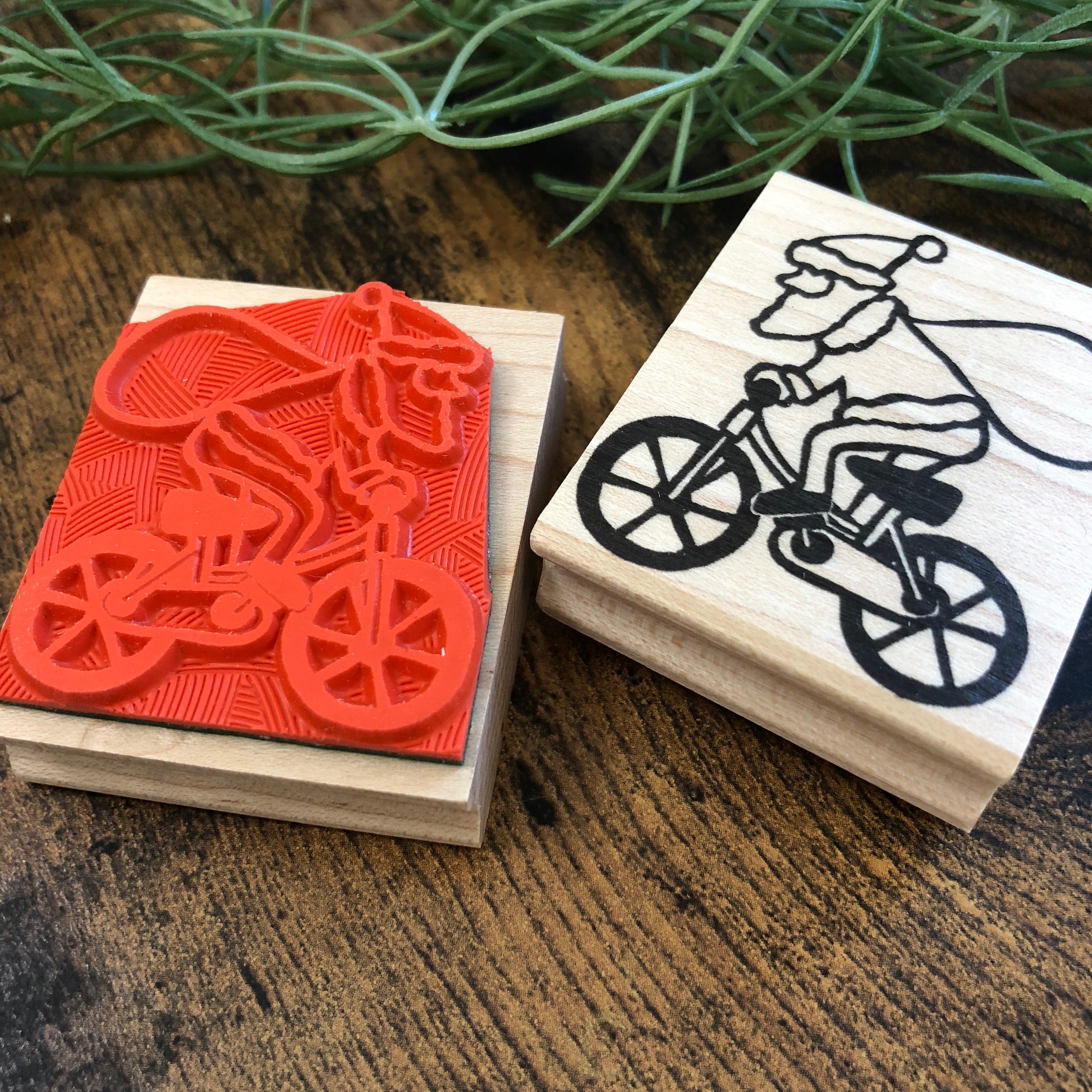 Santa "Pedaling Standing Up"