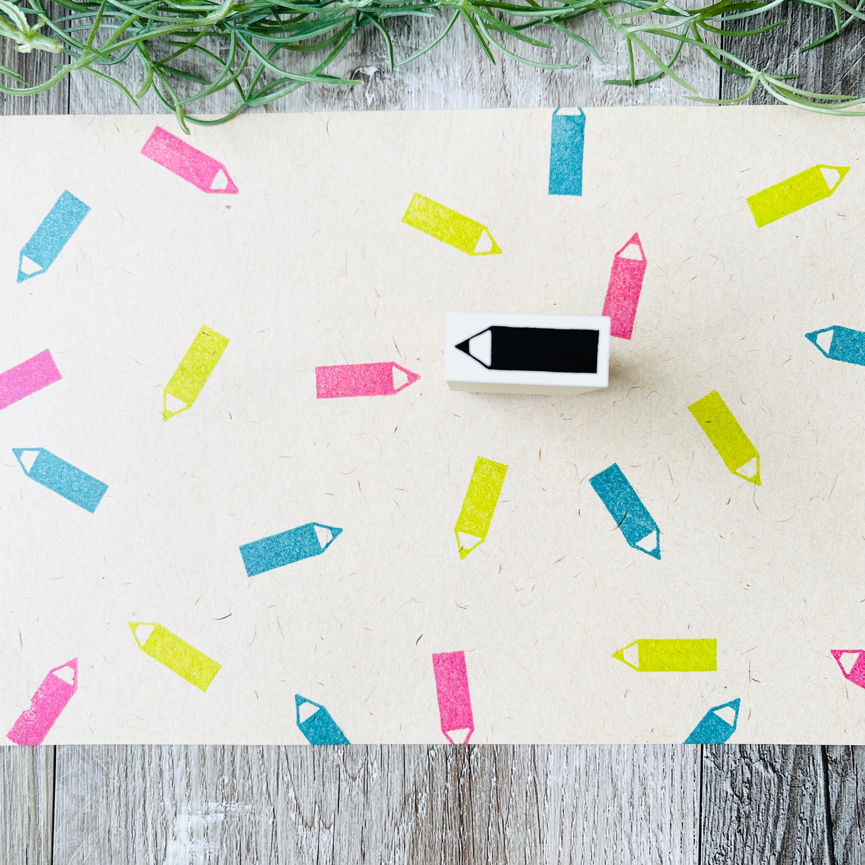 Planner Decorative Label Pencil Pattern