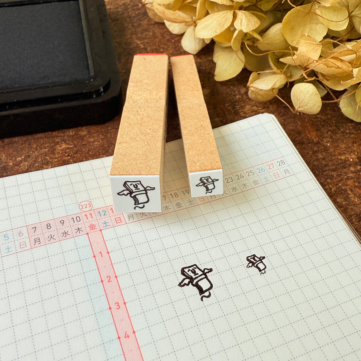 【支払日・お金】スケジュールはんこ*10mm角 Payment Date / Money
