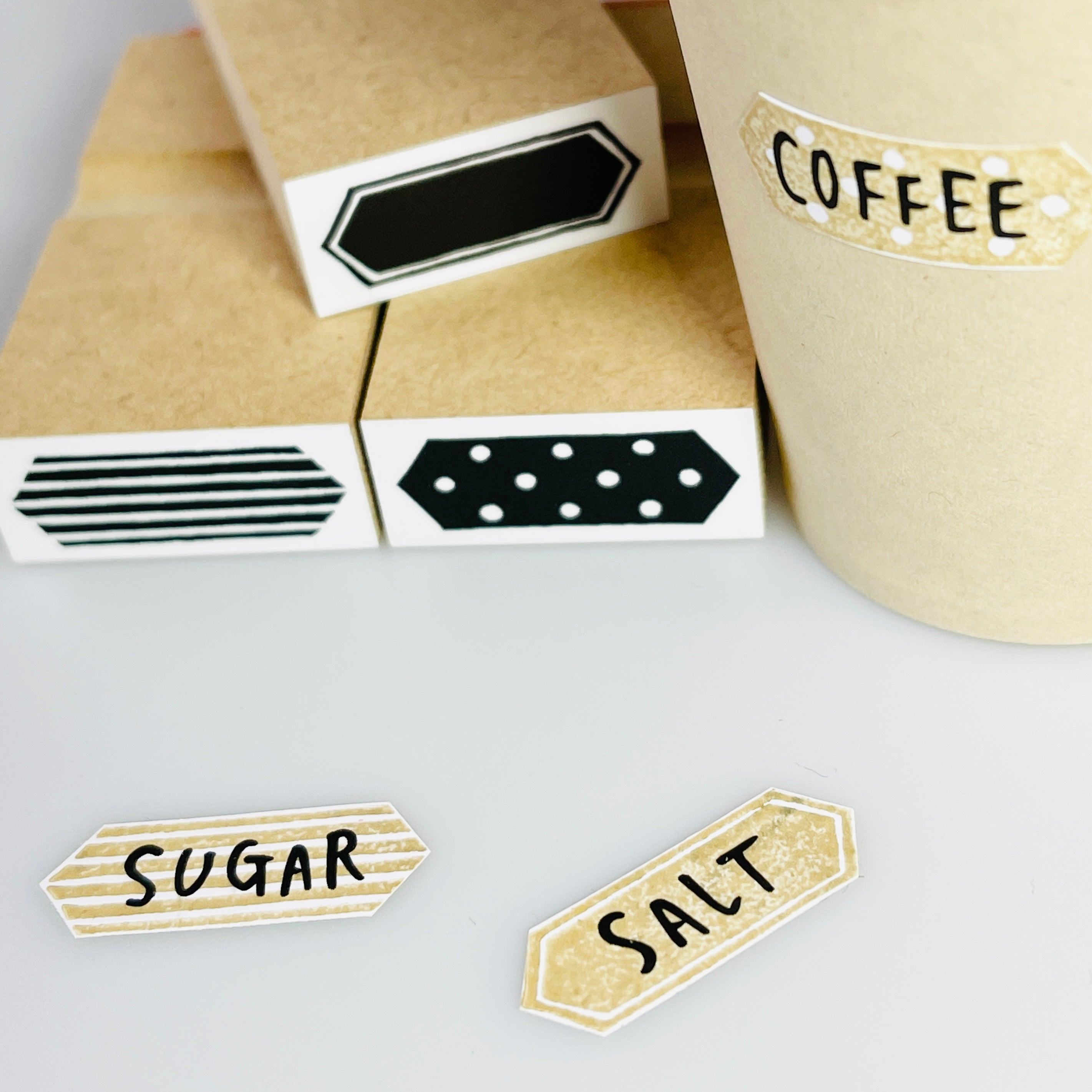 Planner Decorative Label Solid Frame Pattern