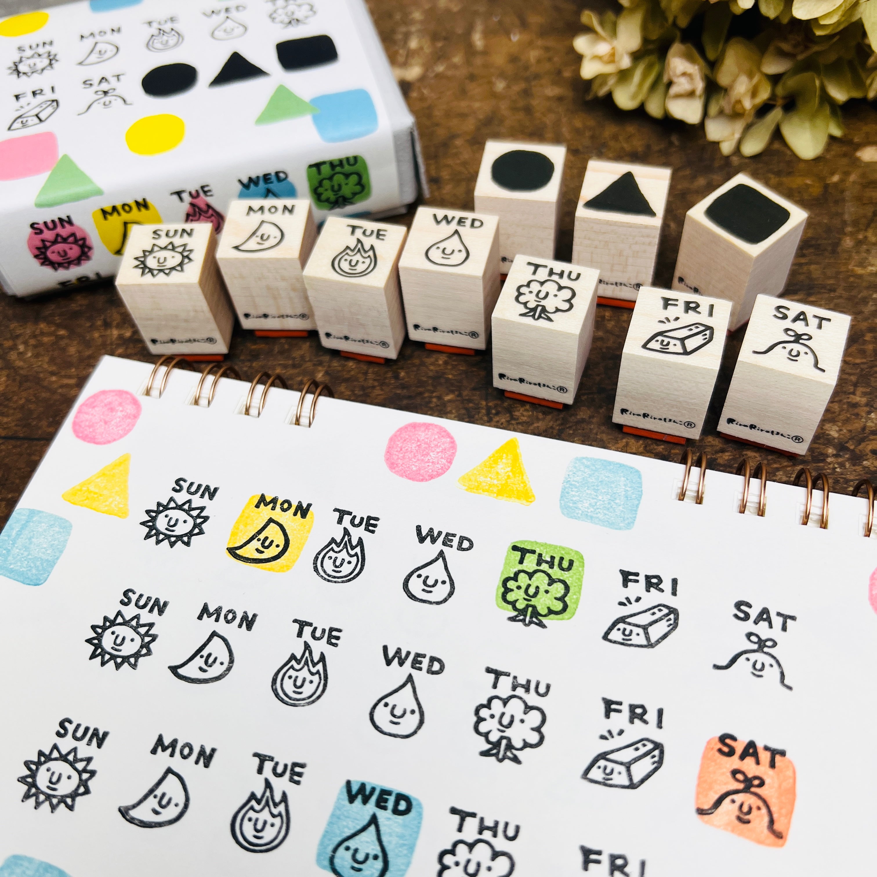 Weekday Stamp Set Boxed