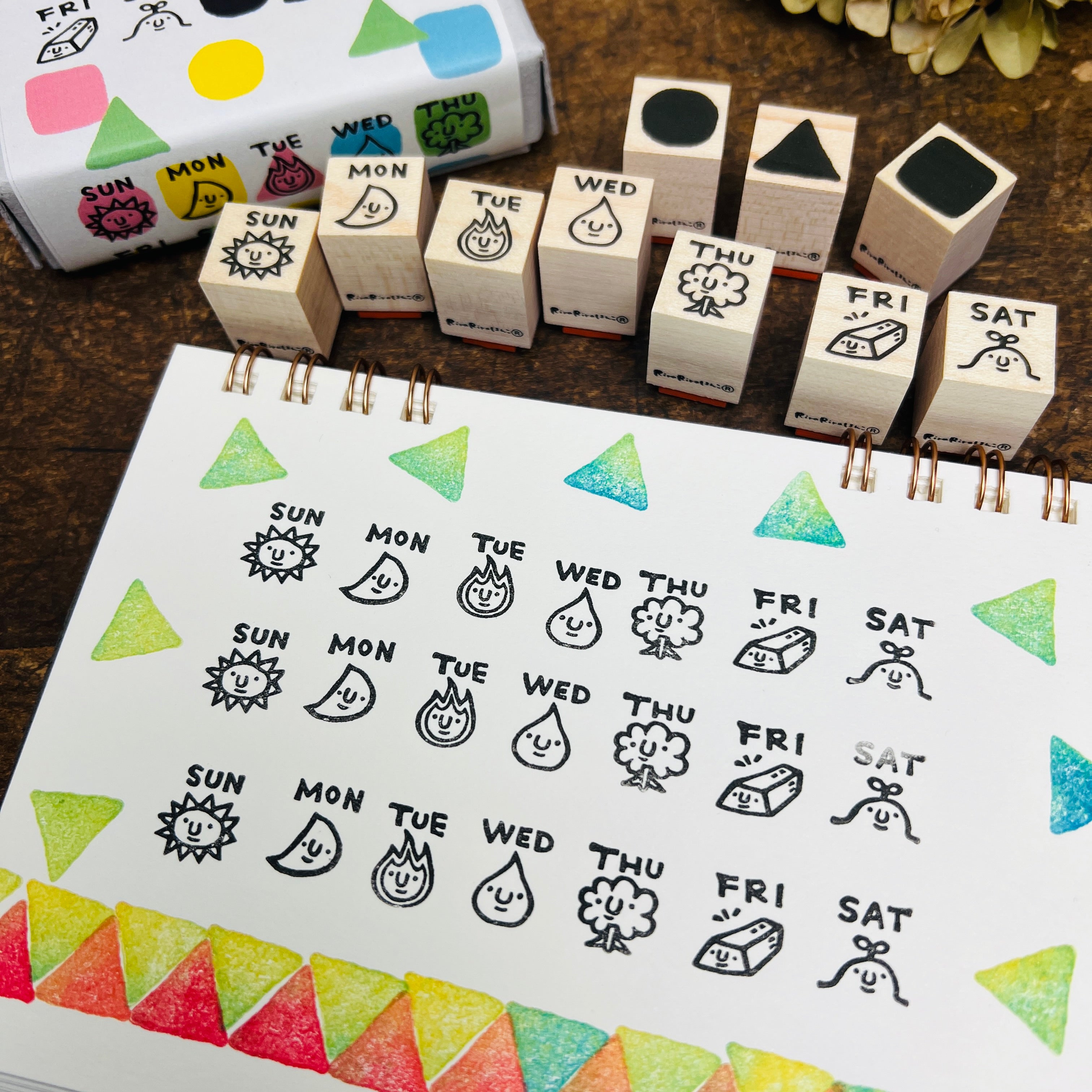 Weekday Stamp Set Boxed