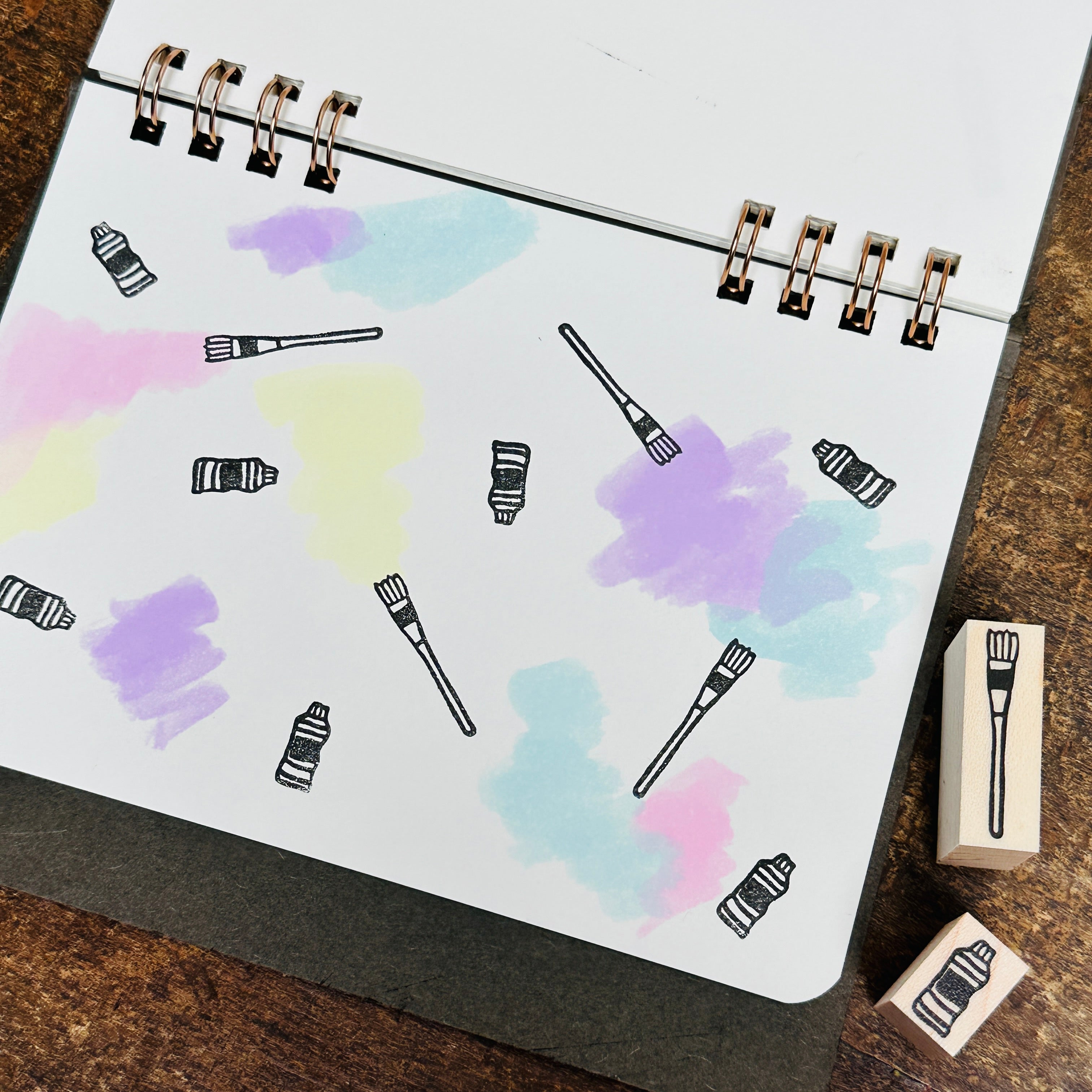 Stationery Rubber Stamp Set - 17-Piece Rubber Stamp Set