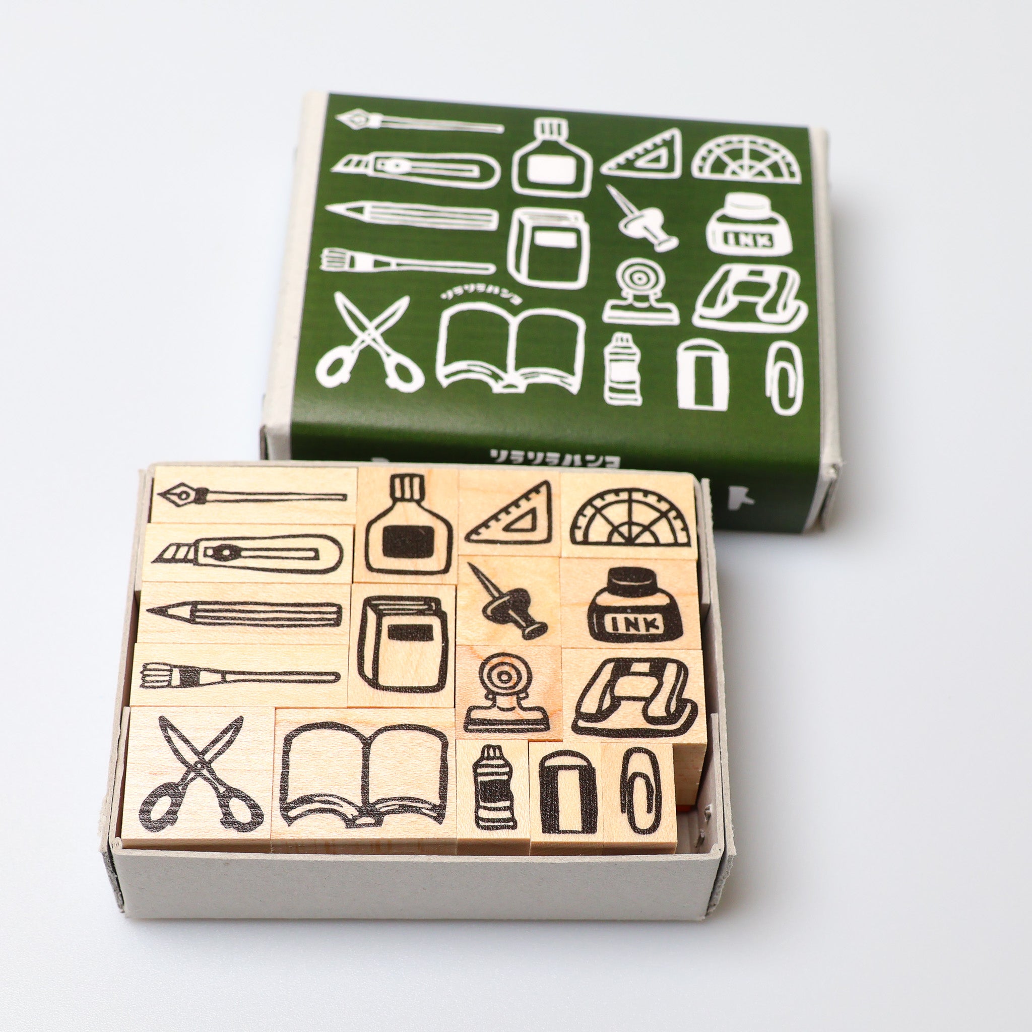 Stationery Rubber Stamp Set - 17-Piece Rubber Stamp Set