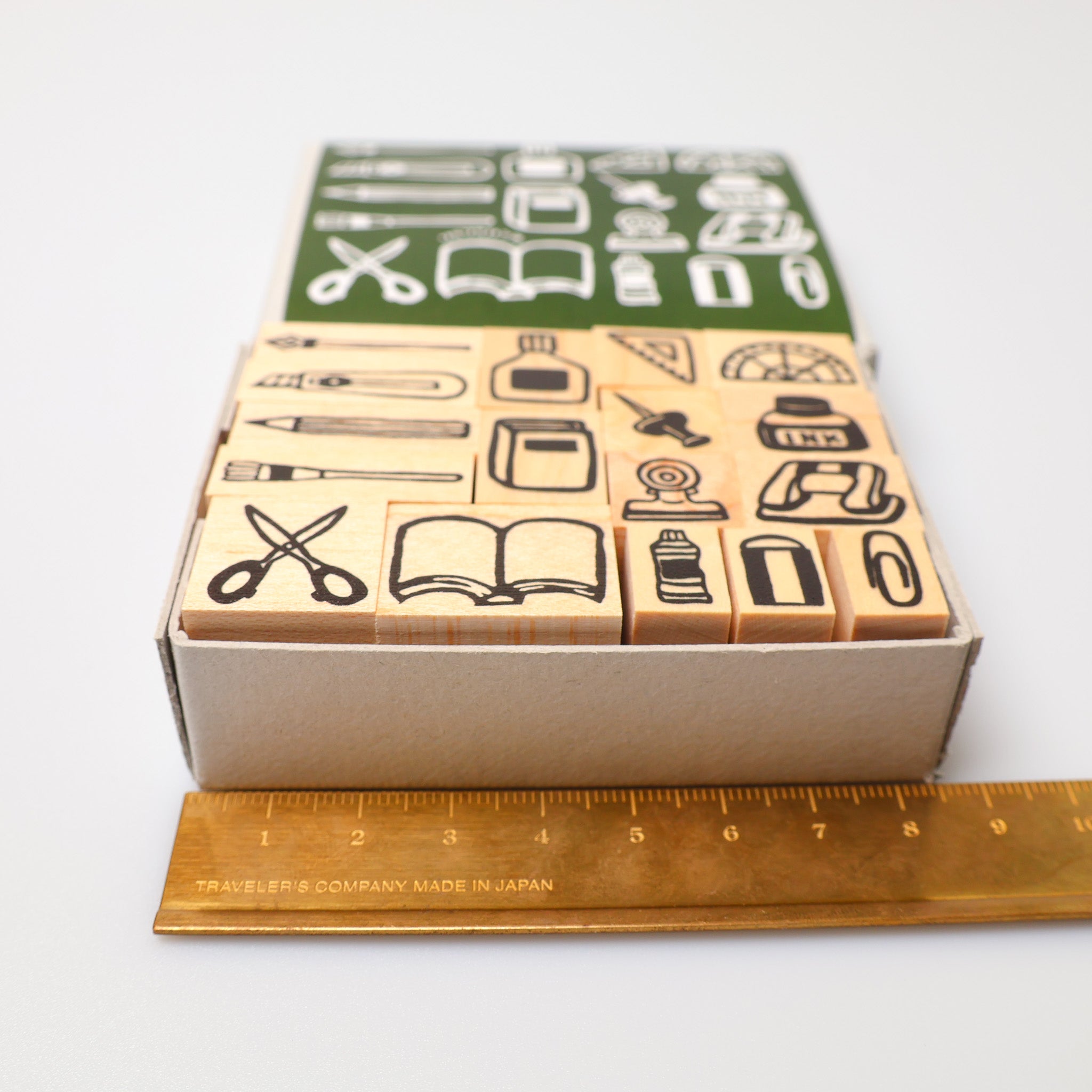 Stationery Rubber Stamp Set - 17-Piece Rubber Stamp Set