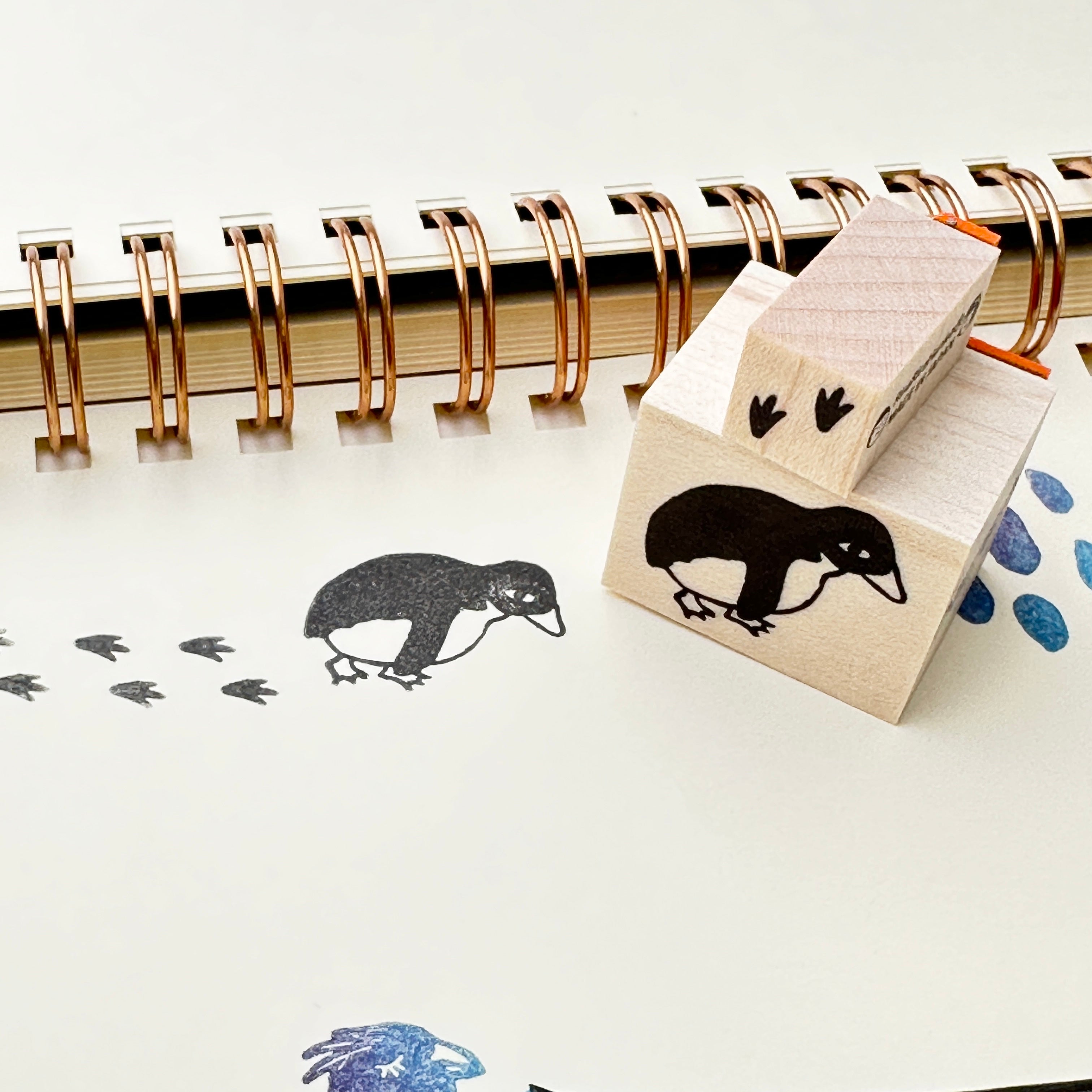 ”Penguin ”Rubber Stamp Set(Boxed)