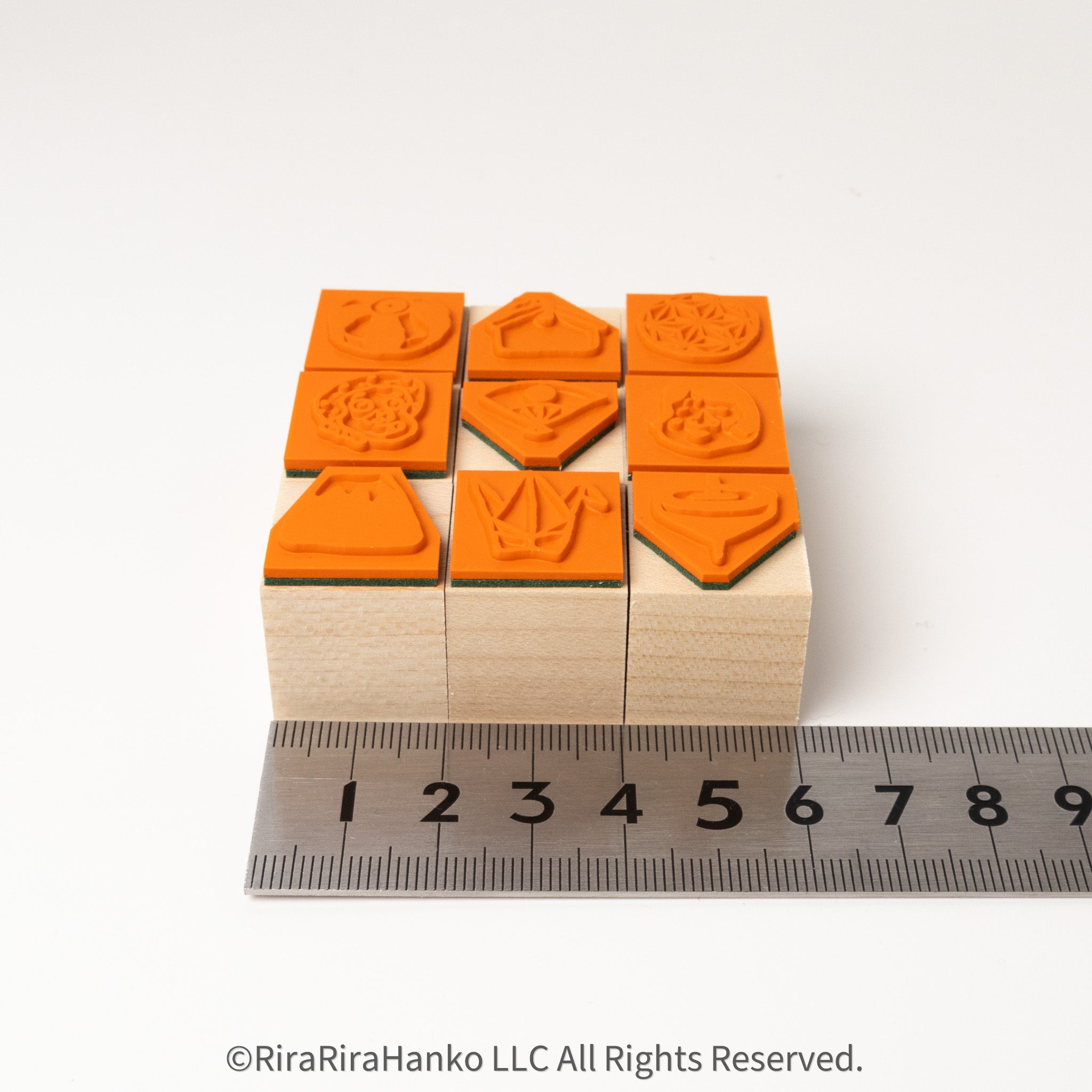 JAPAN Hanko Rubber Stamp Set(Boxed)
