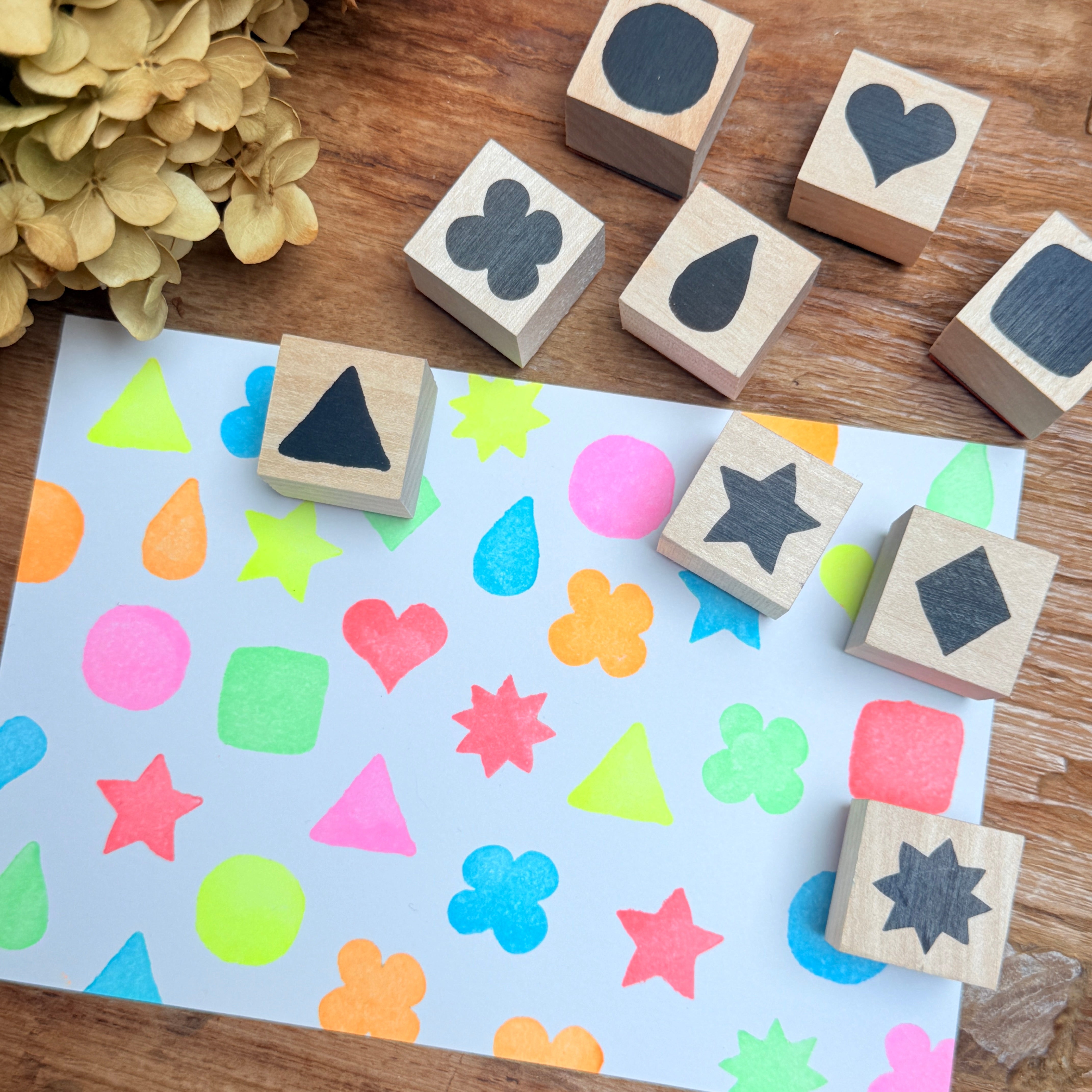 (TT9) Mix & Match Solid Symbol Rubber Stamp Set – 9 Pieces