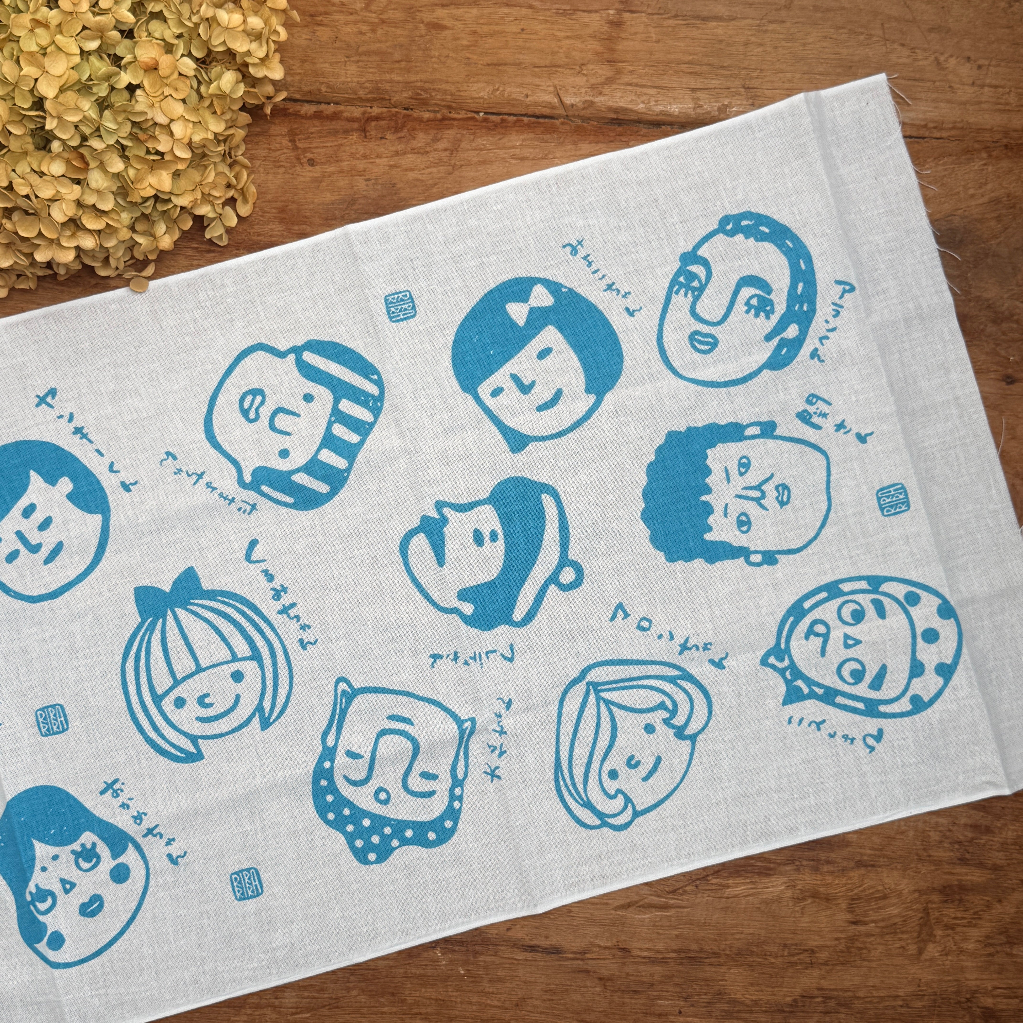Rira All-Over Character Tenugui Towel