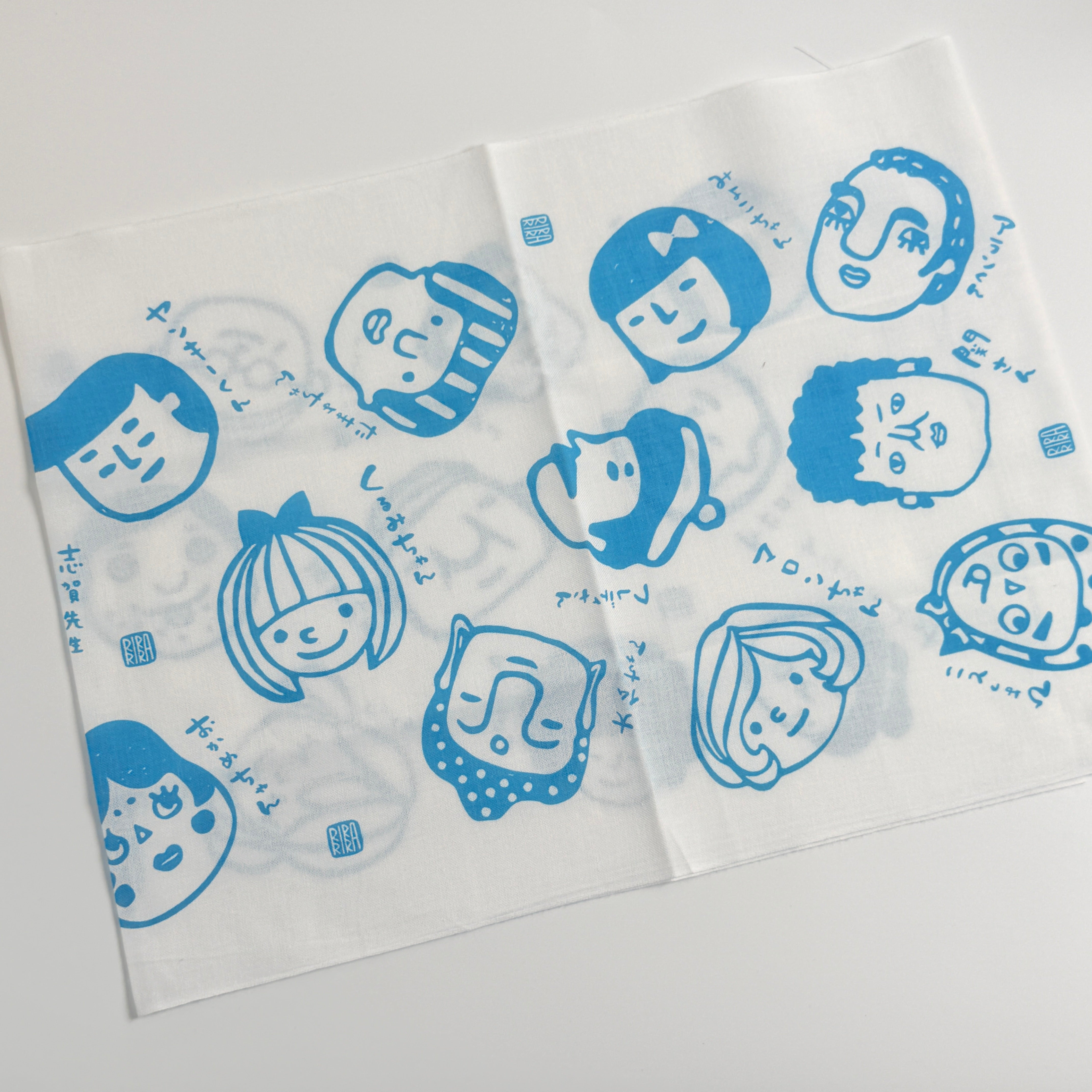 Rira All-Over Character Tenugui Towel