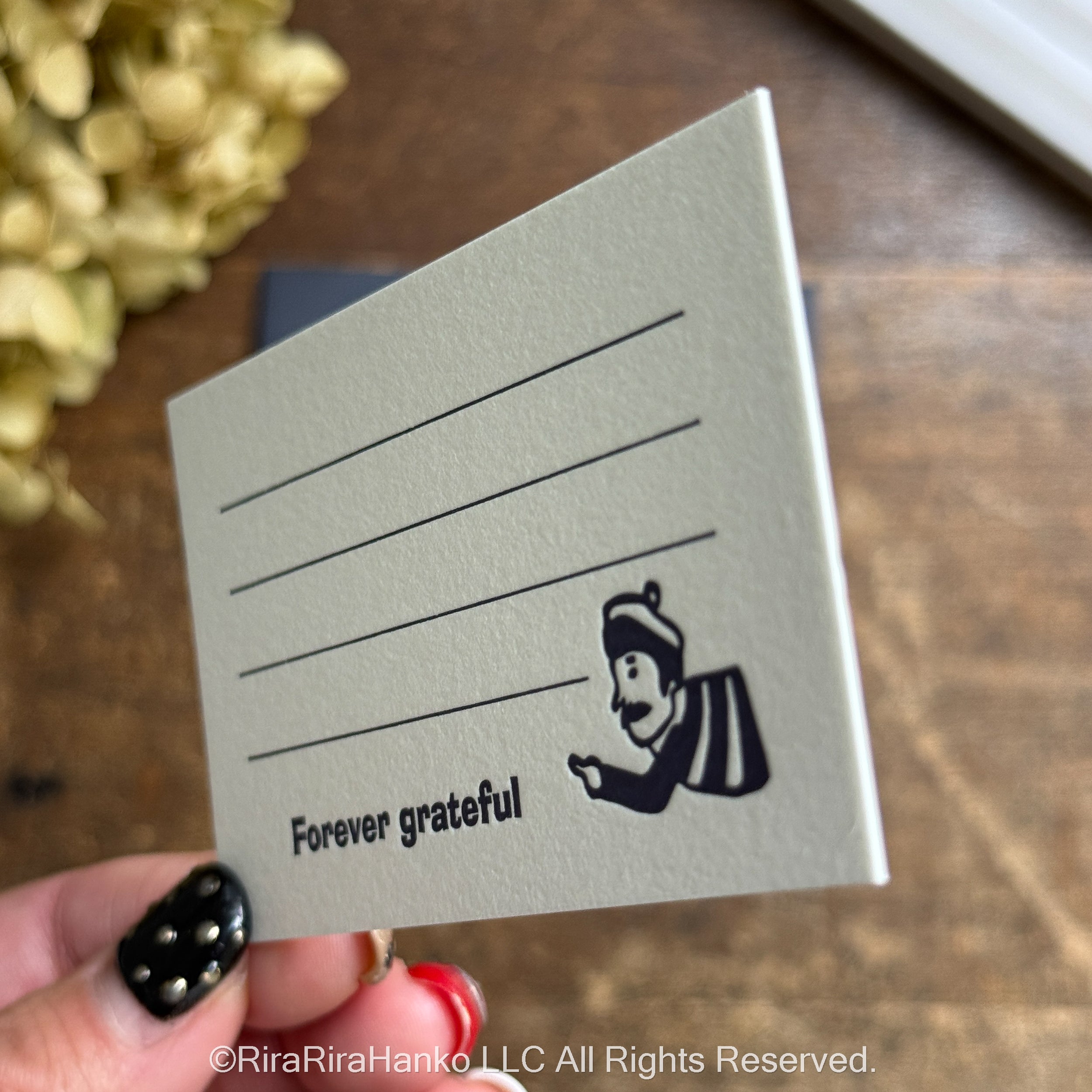 "Thank You" Message Card with Freddie Design (with Envelope) – MC01