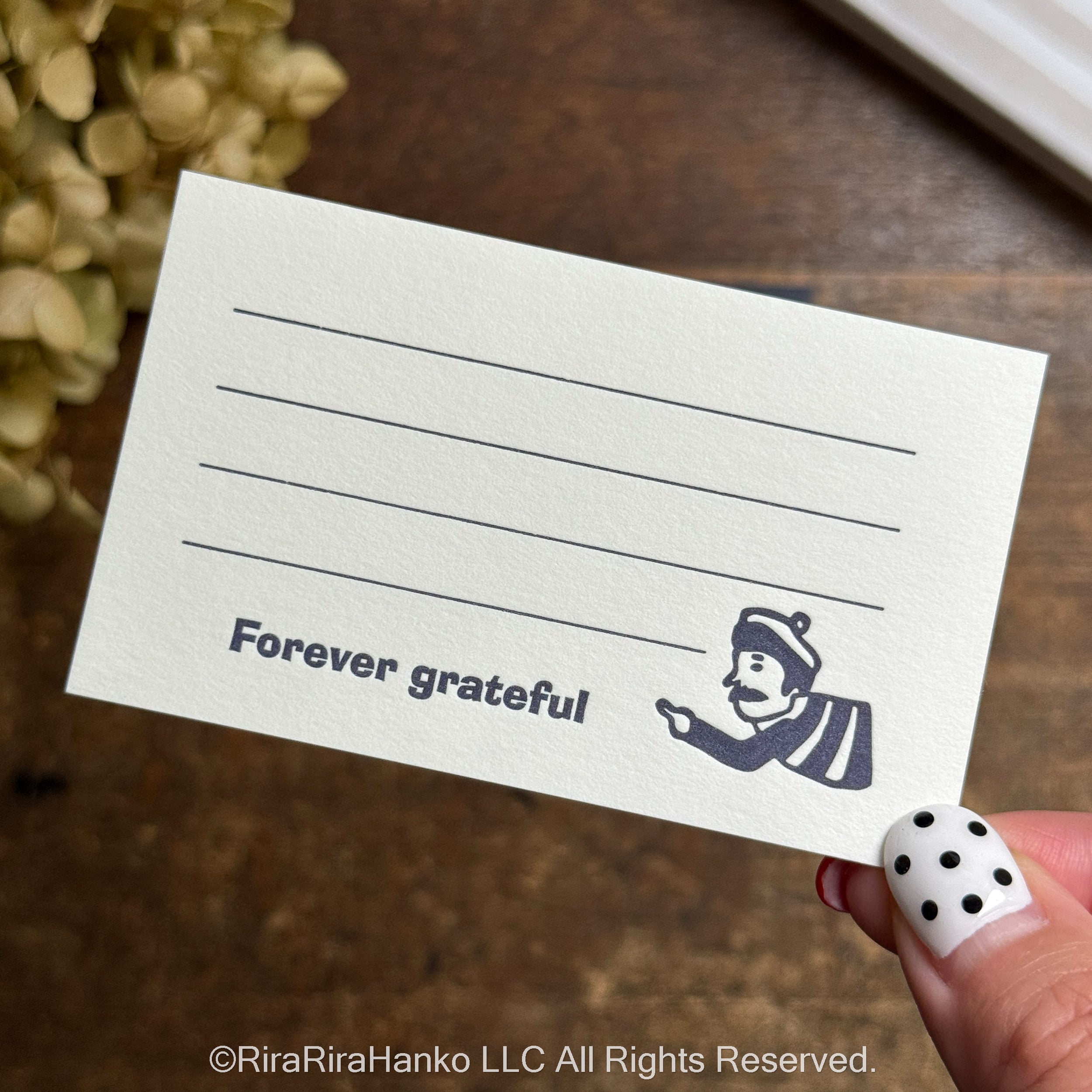 "Thank You" Message Card with Freddie Design (with Envelope) – MC01
