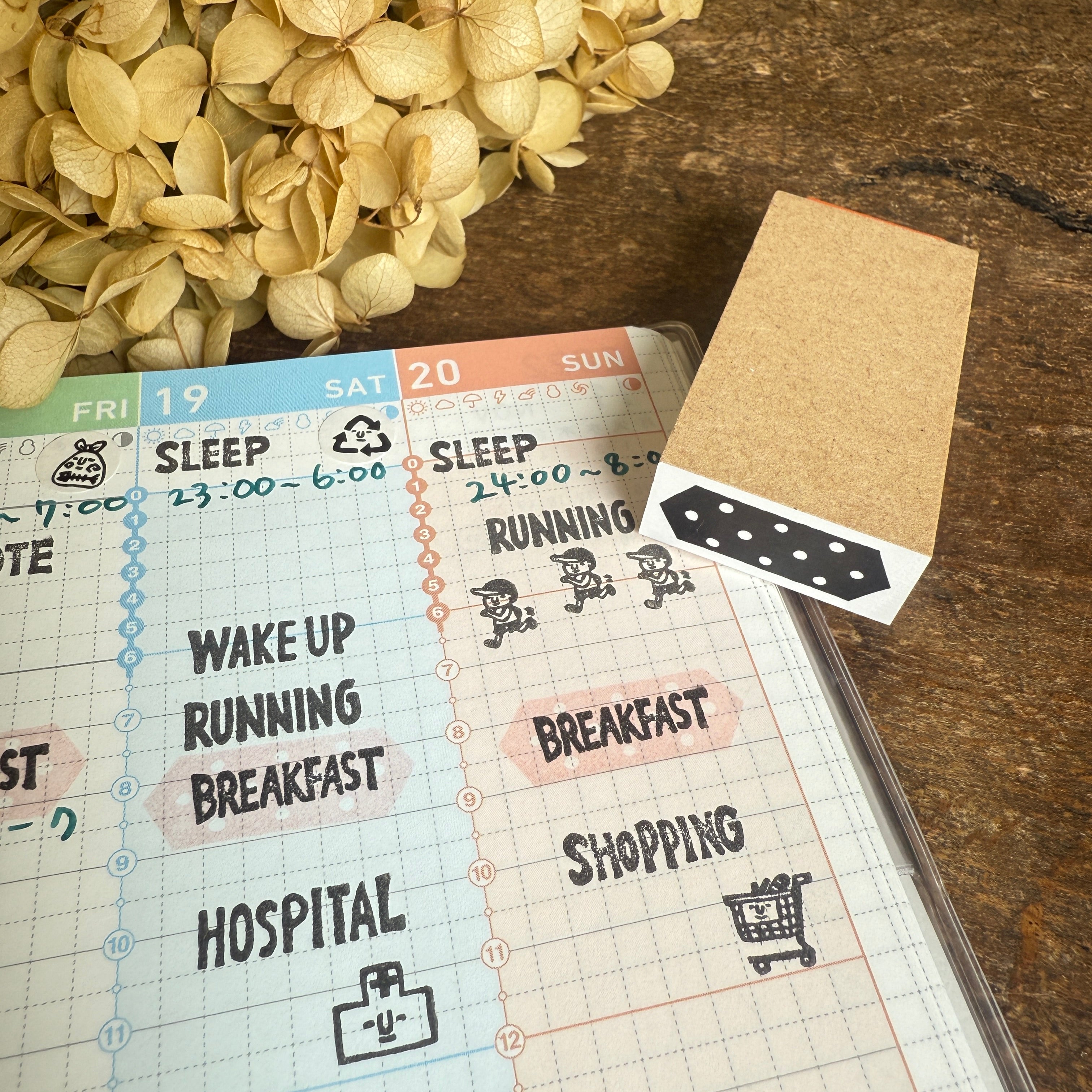 Planner Decorative Label  Polka Dots Pattern