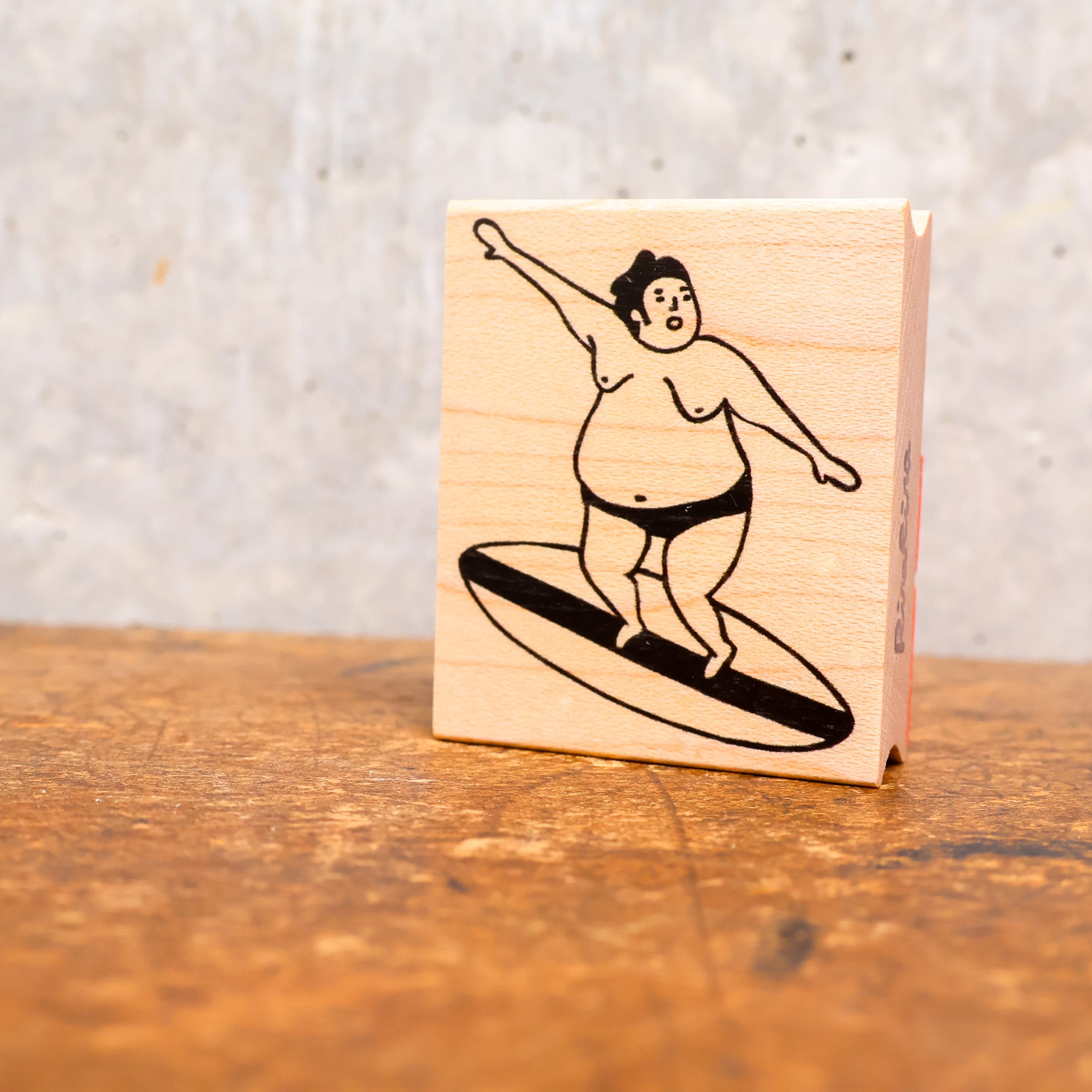 Sumo Wrestler "Surfing"