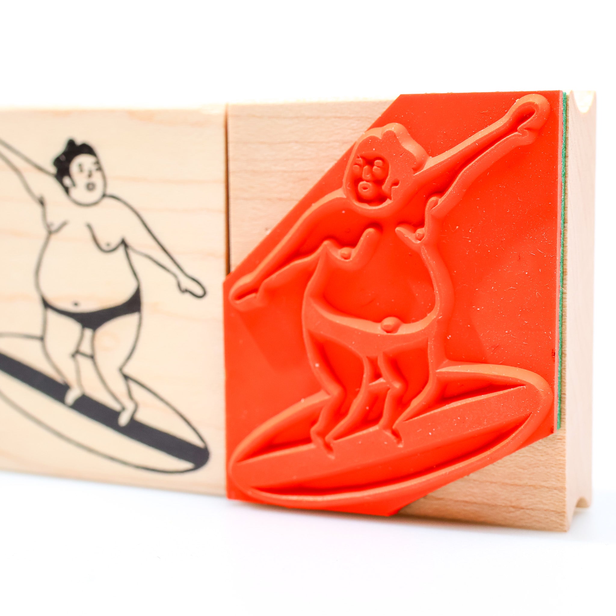 Sumo Wrestler "Surfing"