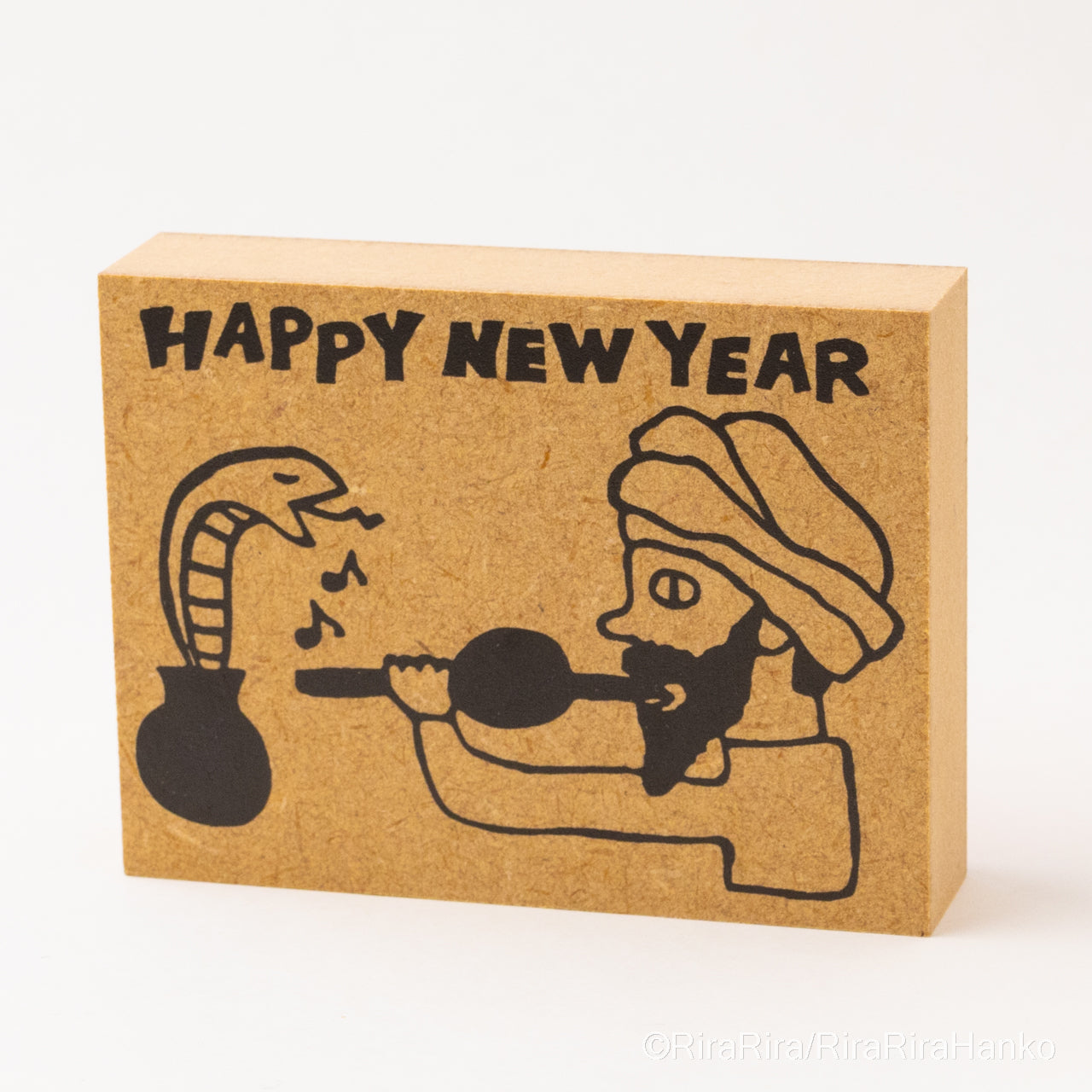 Happy New Year! Snake Charmer Tsu-kai-kun with Snake