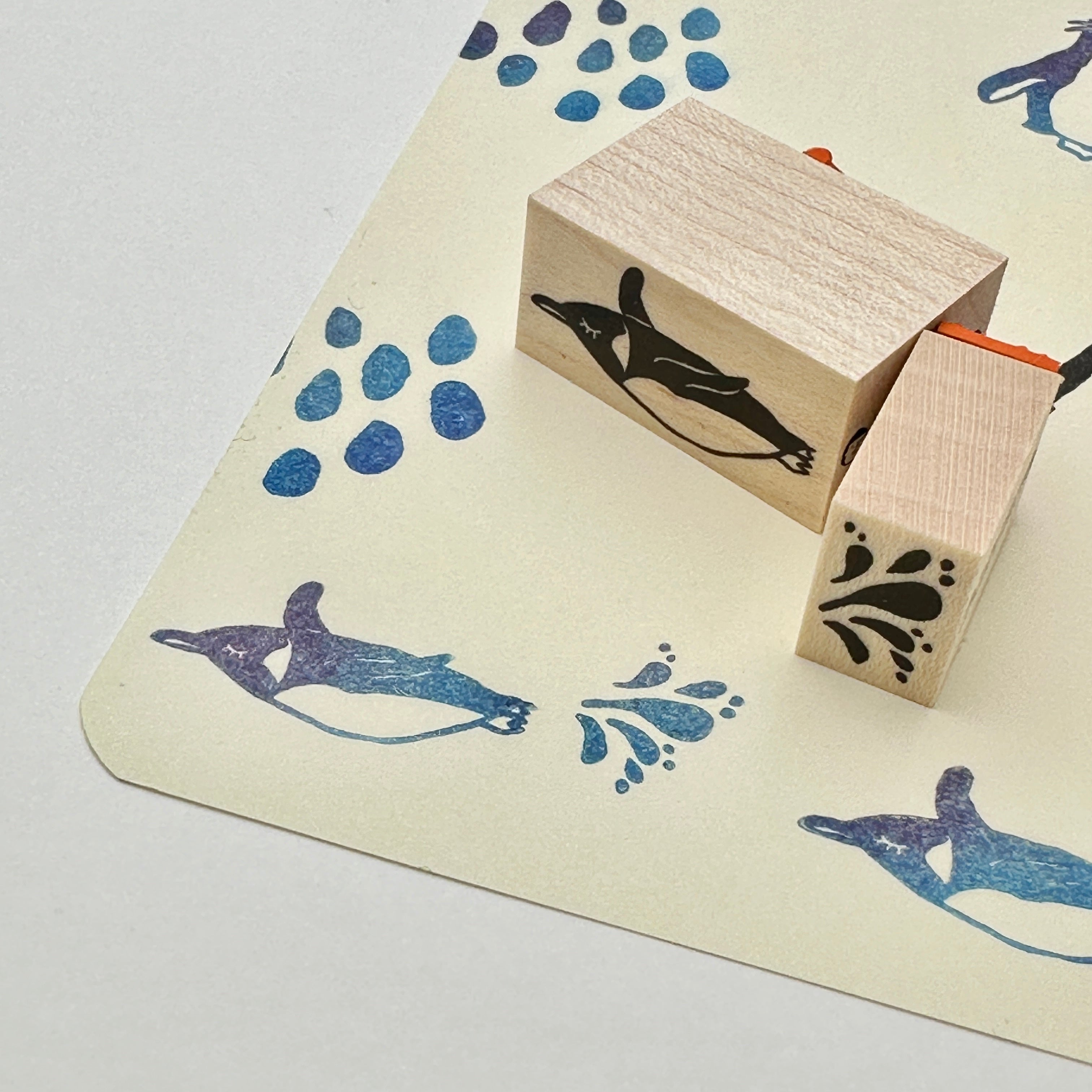 ”Penguin ”Rubber Stamp Set（Boxed）