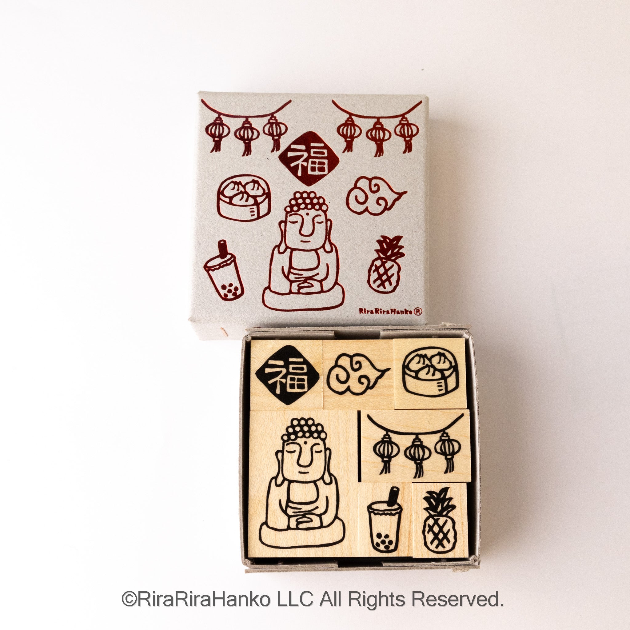 TAIWAN Hanko Rubber Stamp Set（Boxed）