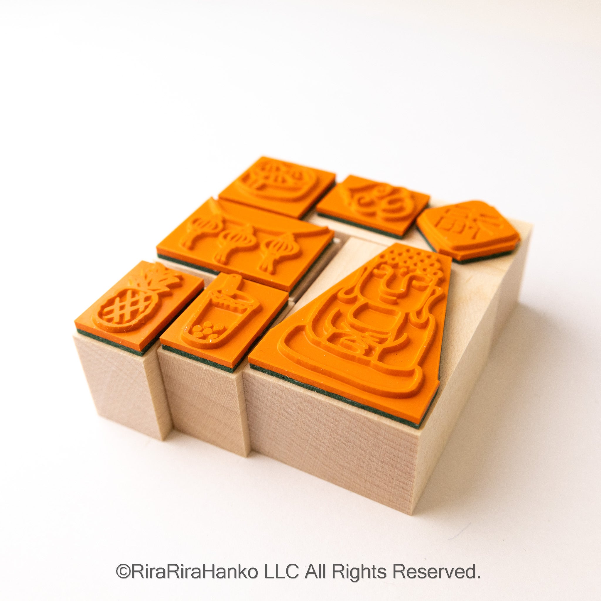 TAIWAN Hanko Rubber Stamp Set（Boxed）