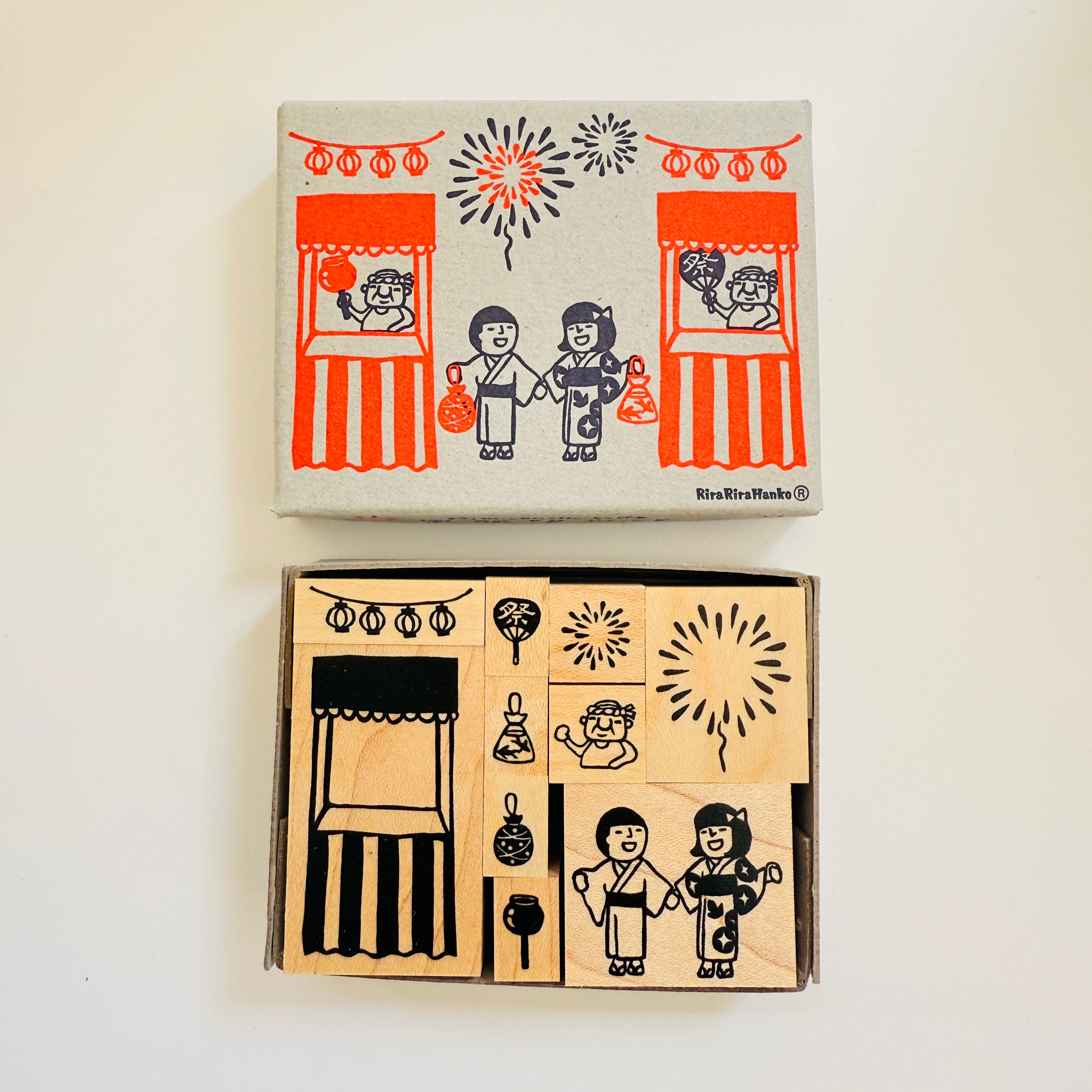 Summer Festival Rubber Stamp Set（Boxed）
