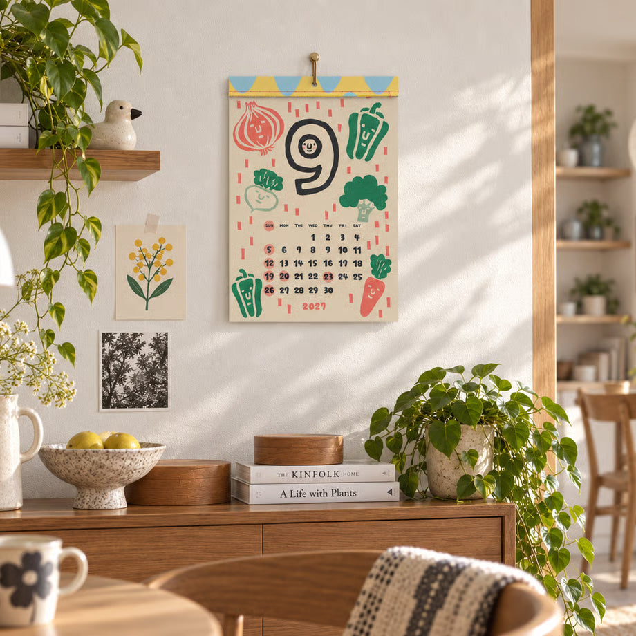2027 RiraRira Hanko Wall Calendar